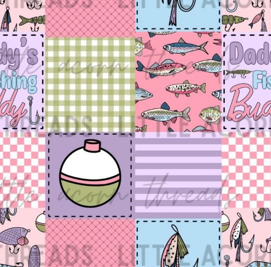 Fishing girl patchwork 5 PREORDER