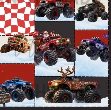 Monster truck Christmas PREORDER
