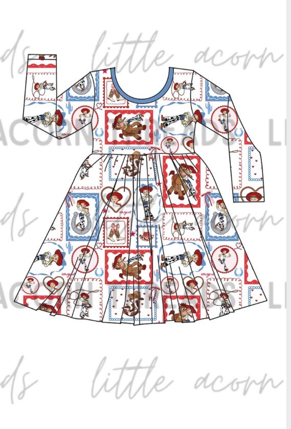 Cowgirl Long Sleeve Dress